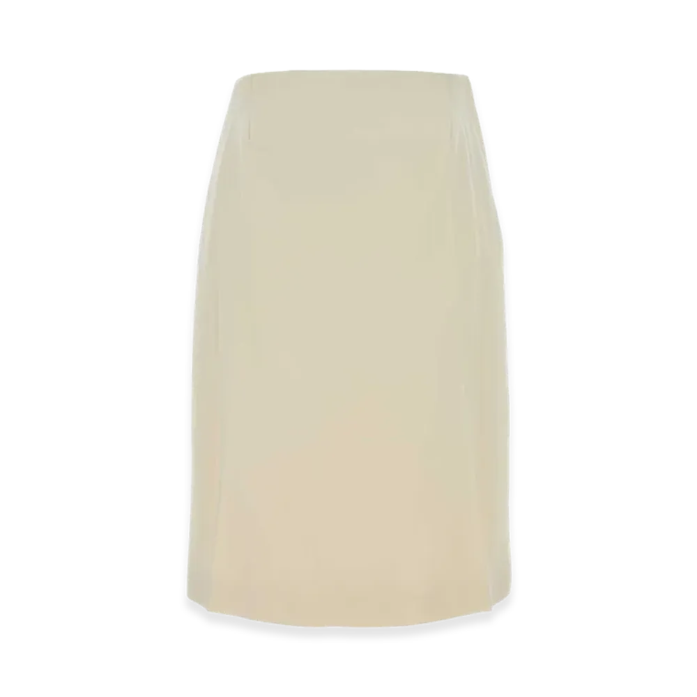 Jil Sander Women's Crepe Skirt "Ivory/White"
