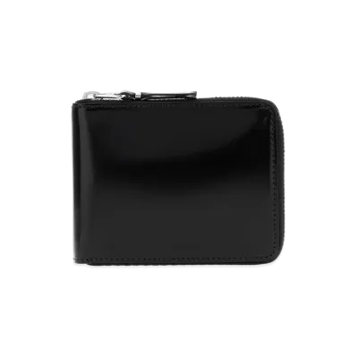 COMME des GARCONS Leather Wallet "Silver/Black"