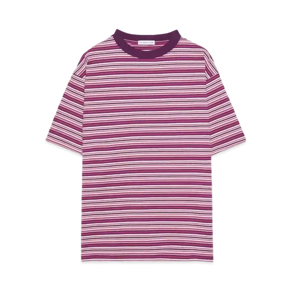 F-LAGSTUF-F STRIPE Tee "BURGUNDY"