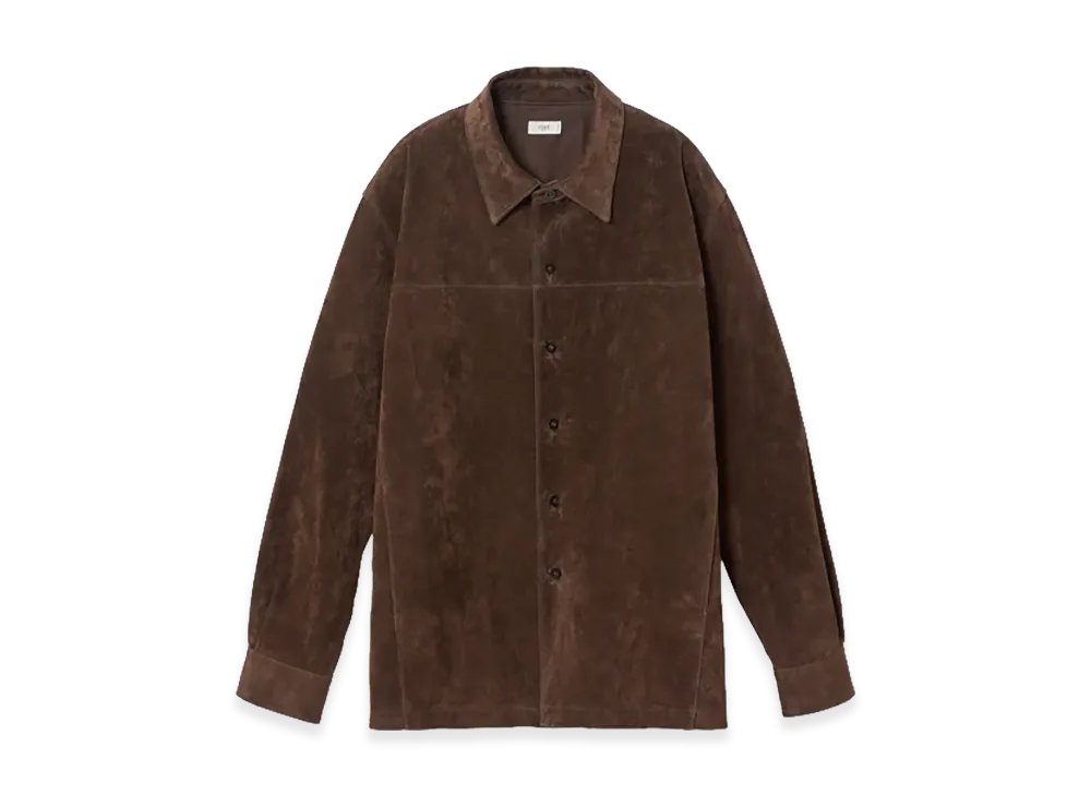 YOKE Pig Suede Shirt Jacket "Brown"