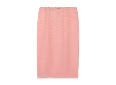 GUCCI Women's GG Silk Skirt "Pink"