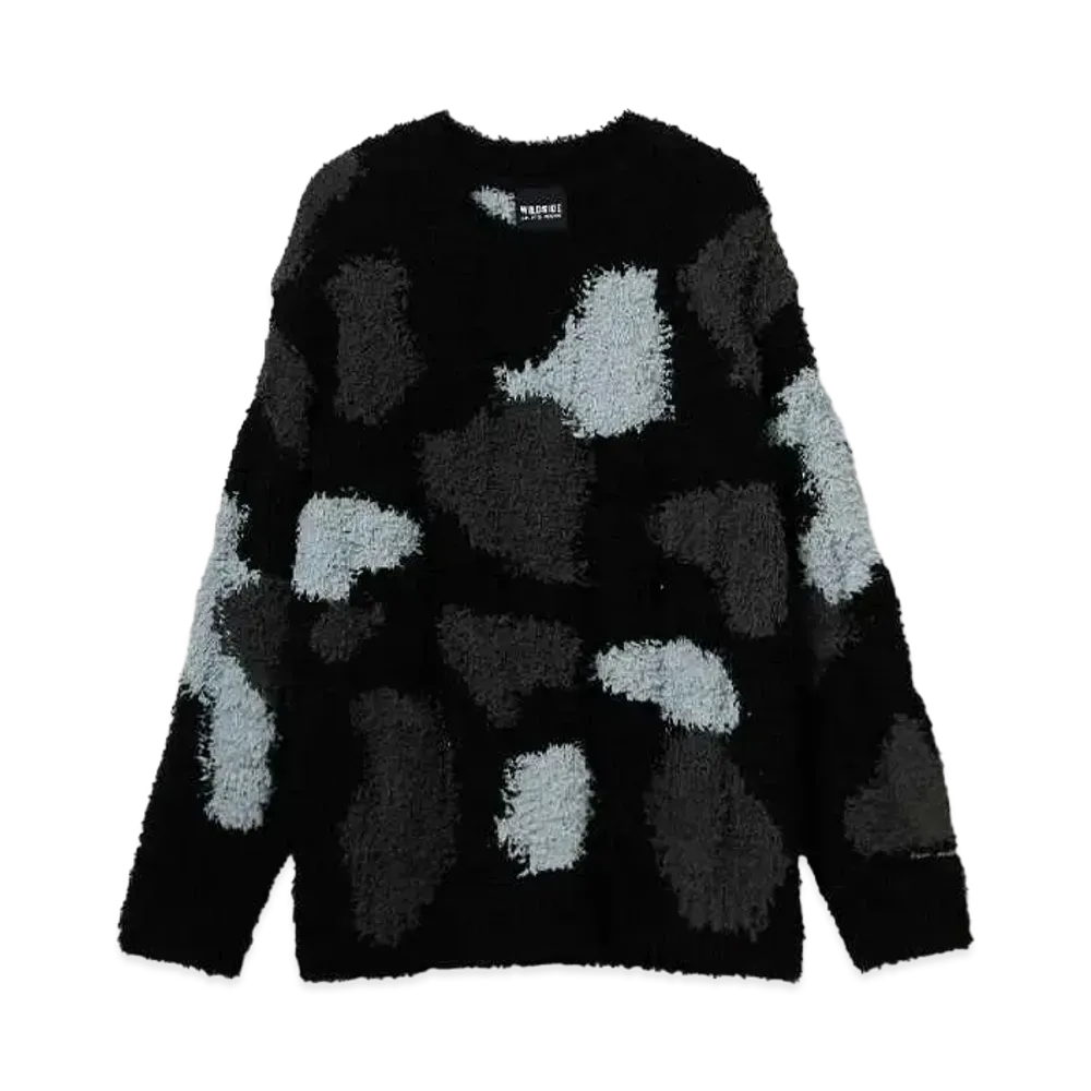 WILDSIDE Yohji Yamamoto x GELATO PIQUE Cable Knit Pullover "Black"