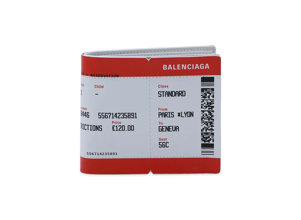 BALENCIAGA Wallets "Red/White"
