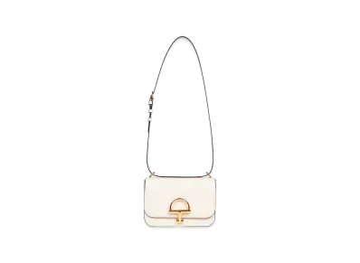 GUCCI Women's Leather Small Gucci Siena Shoulder Bag "White"