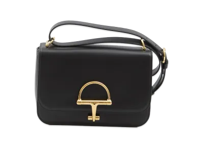 GUCCI Women's Leather Small Gucci Siena Shoulder Bag "Black"
