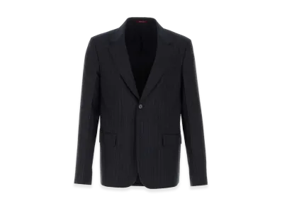 GUCCI Embroidered Wool Blazer "Blue"
