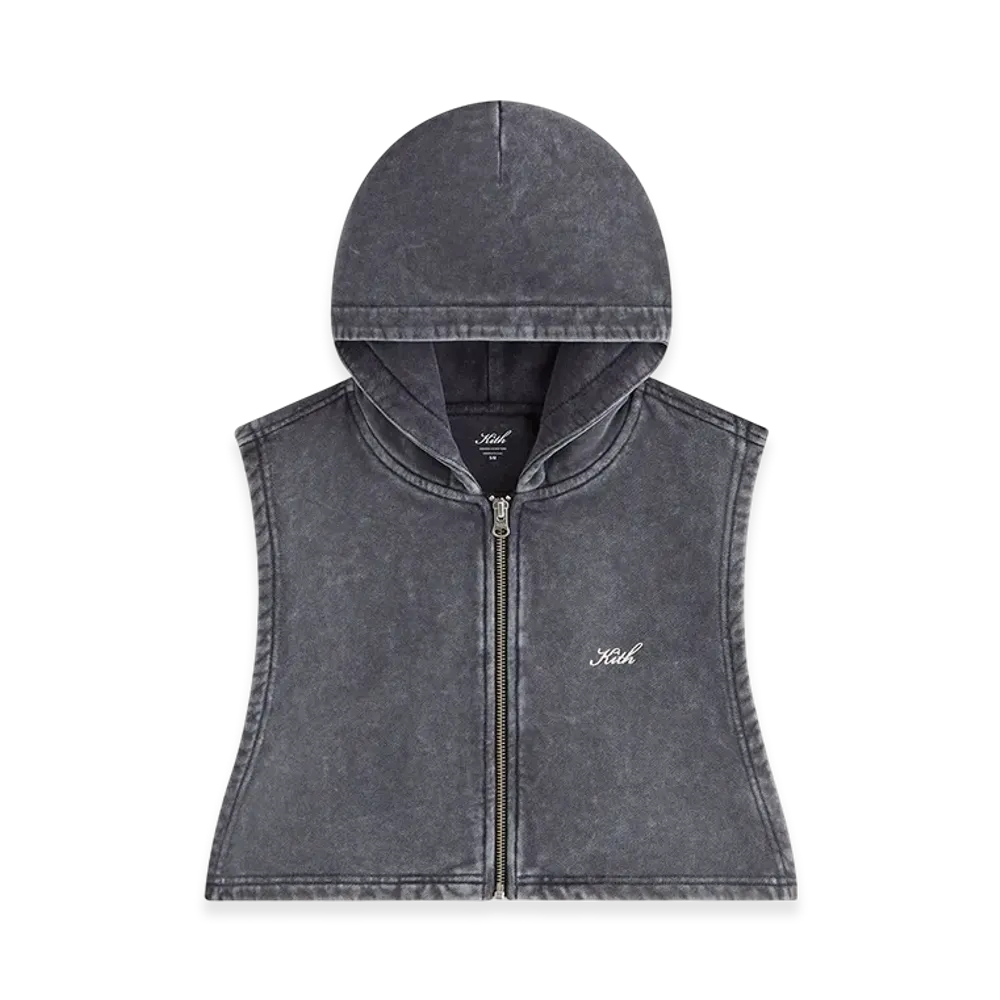 Kith Women Tanner Washed Hooded Dickey "Black"