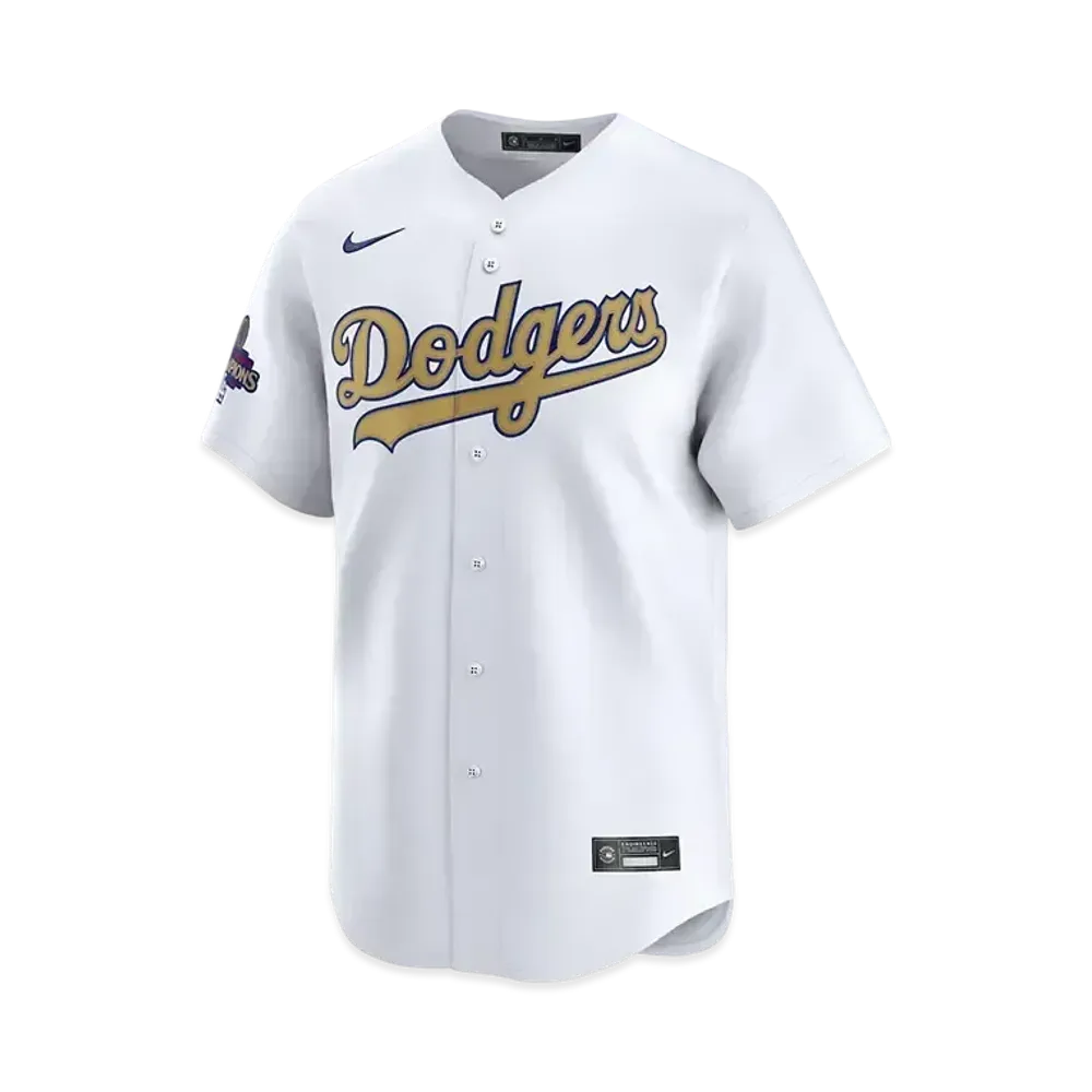 MLB Los Angeles Dodgers 2025 Gold Collection Men's Nike Limited Jersey "White"