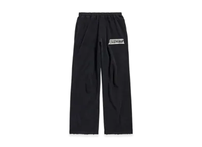 BALENCIAGA Masking Tape Baggy Pants "Faded Black"