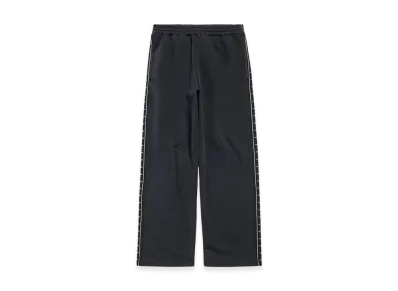 BALENCIAGA Stripe Baggy Pants "Washed Black/Grey"