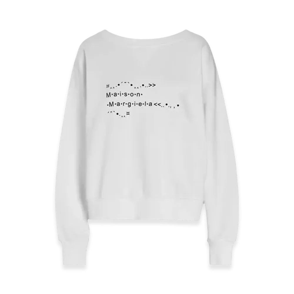 Maison Margiela Women's Font Generator Sweatshirt "White"