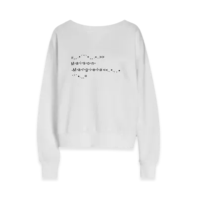 Maison Margiela Women's Font Generator Sweatshirt "White"