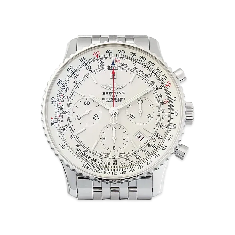 Breitling Navitimer Limited 01 World Exclusive 2000 "Silver/Stainless Steel"