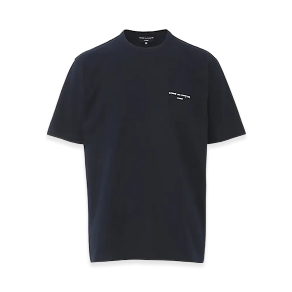COMME des GARCONS HOMME Cotton Jersey Product Print T-shirt "Navy"