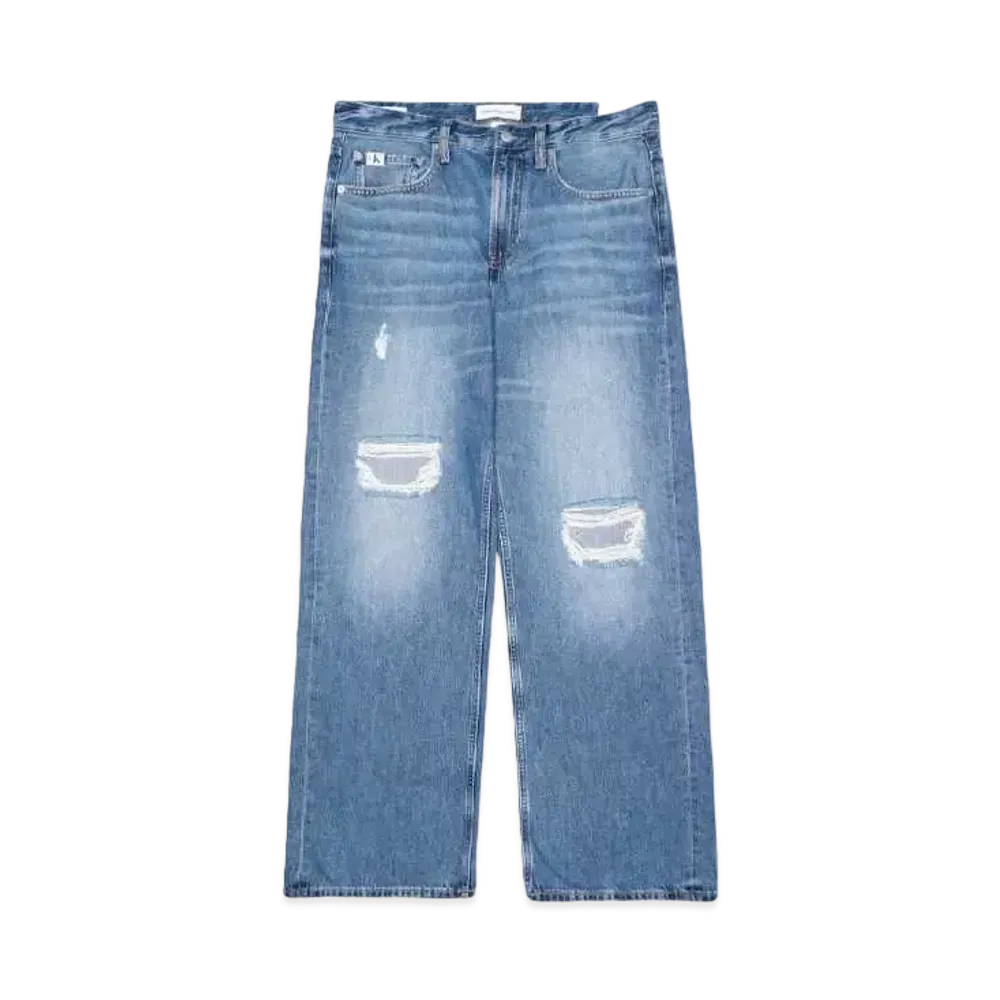 Calvin Klein Jeans A- 90S LOOSE "BRIGHT BLUE DESTR"