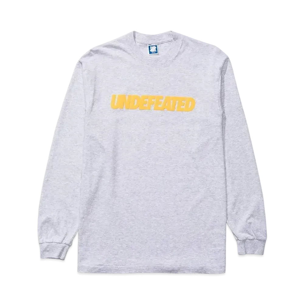 UNDEFEATED LOGO L/S TEE - 80283 "Gray"
