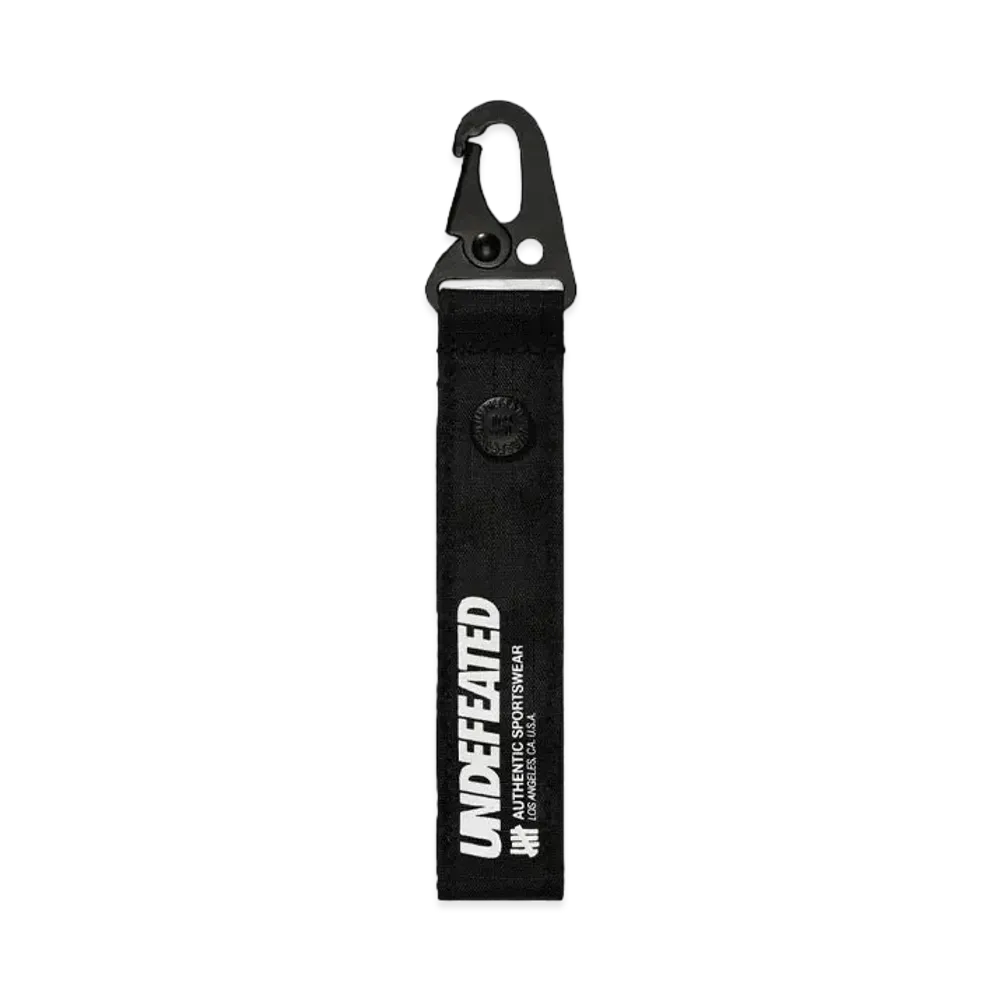 UNDEFEATED Ripstop Strap Keychain "Black"