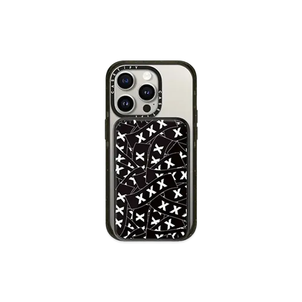 GOD SELECTION XXX x fragment design x CASETiFY Sticker Logo Black White Power Bank "Black"
