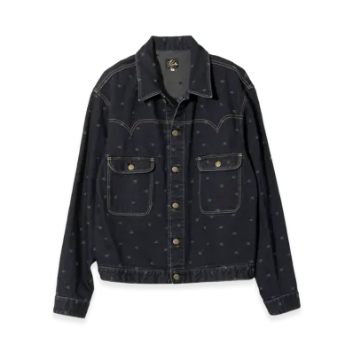 NEEDLES Jean Jacket - 13oz Denim Jacquard "Indigo"