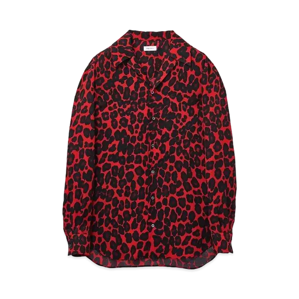 Alexander McQUEEN Leopard Shirt "Red"
