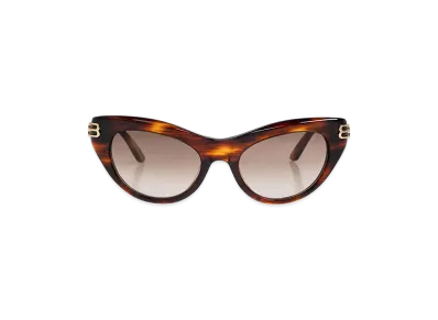 BALENCIAGA Casino Butterfly Sunglasses "Brown"