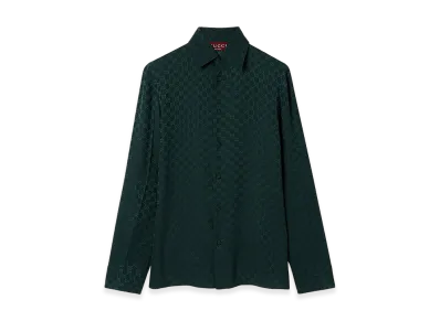 GUCCI GG Jacquard Shirt "Green"