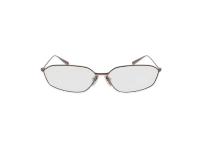 BALENCIAGA Editorial Oval Sunglasses "Silver"
