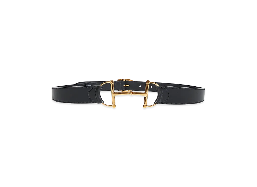 GUCCI Women's Horsebit Belt "Black"