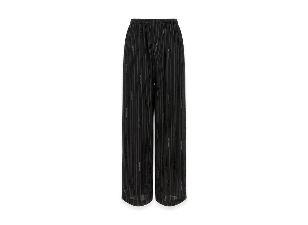 BALENCIAGA Women's Striped Pants "Black"