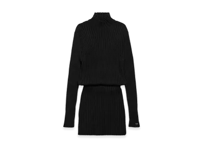 BALENCIAGA Women's Hourglass Mini Dress "Black"
