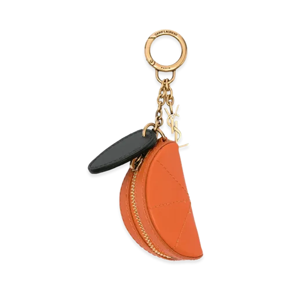 Saint Laurent Women's Keyring "Gold/Orange"