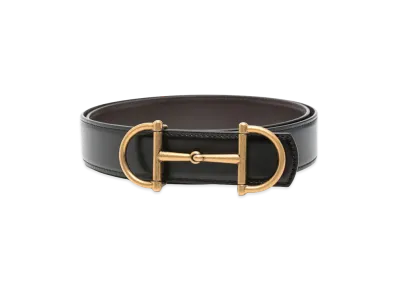 GUCCI Reversible Belt Horsebit "Black"