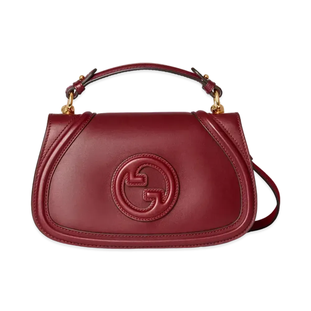 GUCCI Blondie Small Top Handle Bag "Rosso Ancola"