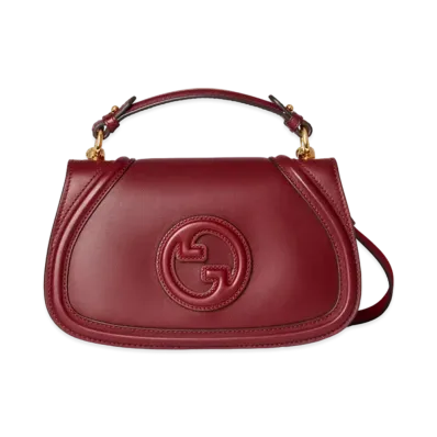 GUCCI Blondie Small Top Handle Bag "Rosso Ancola"