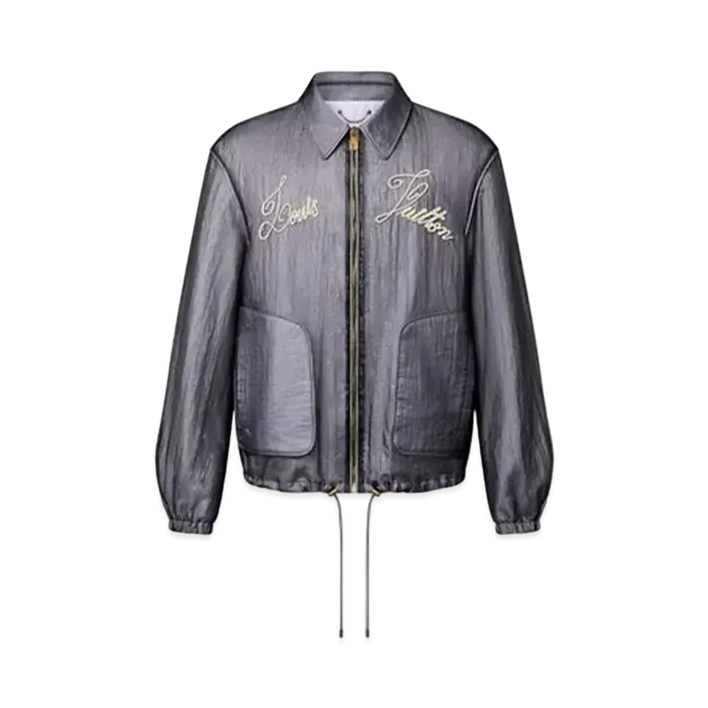 Louis Vuitton Embroidered Nylon Blouson "Navy Blue"