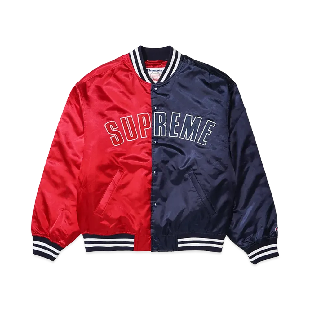 Supreme x Champion Satin Varsity Jacket "Multicolor"