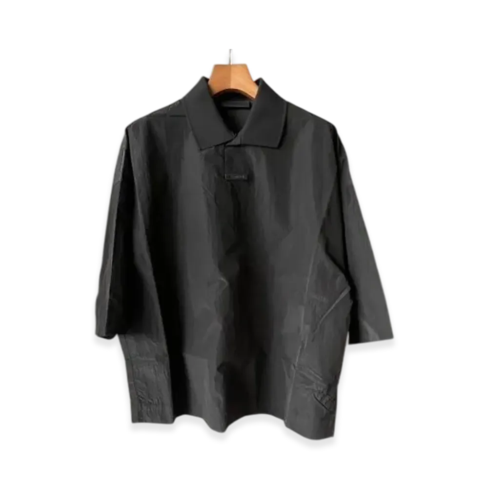 FEAR OF GOD ESSENTIALS Ripstop Polo "Black"