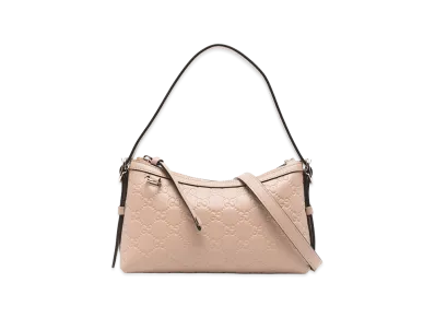 GUCCI Women's Powder Leather Shoulder Bag "Pink"