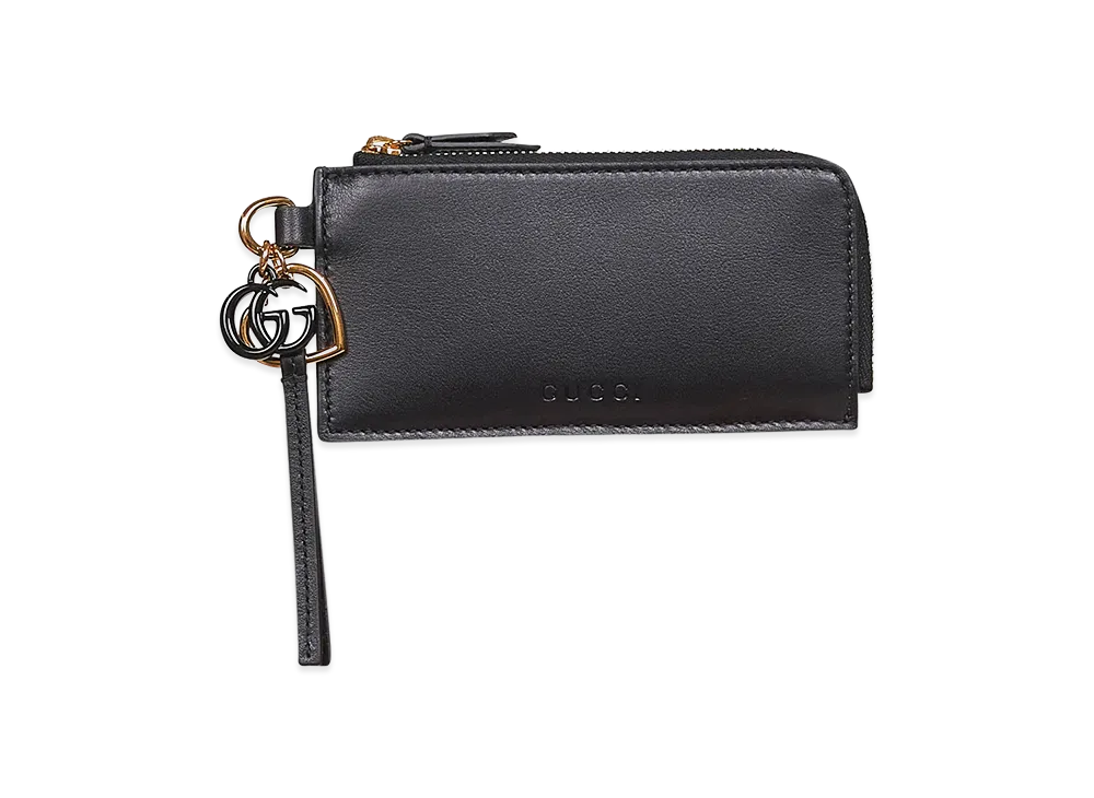 GUCCI Women's Leather Card Holder "Black"