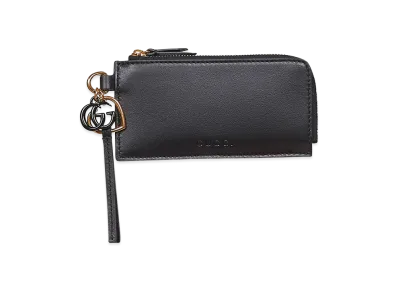 GUCCI Women's Leather Card Holder "Black"