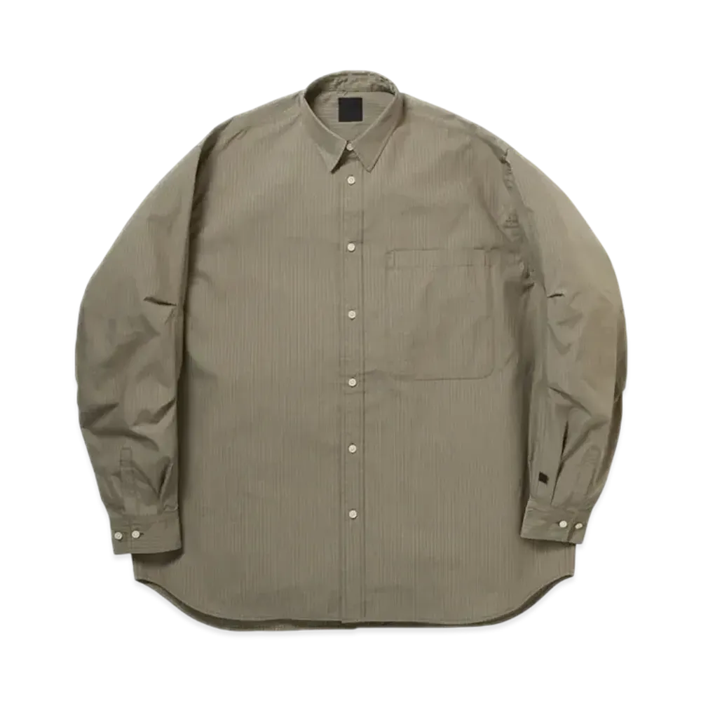 DAIWA PIER39 Tech Regular Stripe Shirt L/S "Wolf Gray"