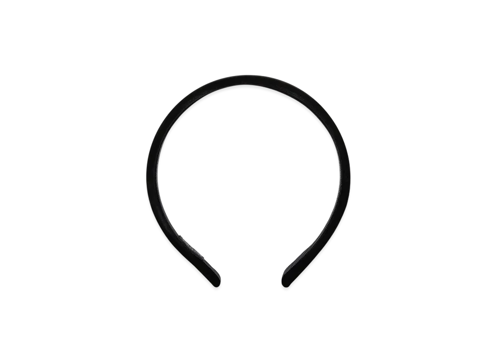 BALENCIAGA Holli Flat Headband "Black/Shiny Silver"