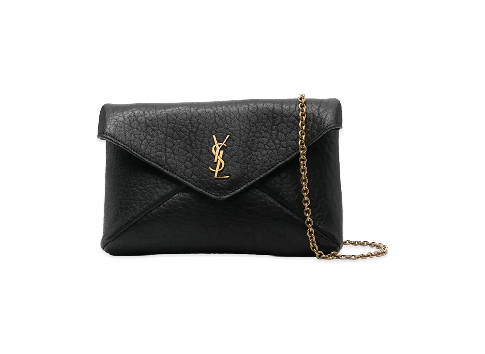 Saint Laurent Women's Cassandre Chain Shoulder Bag "Black"