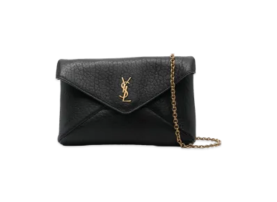 Saint Laurent Women's Cassandre Chain Shoulder Bag "Black"