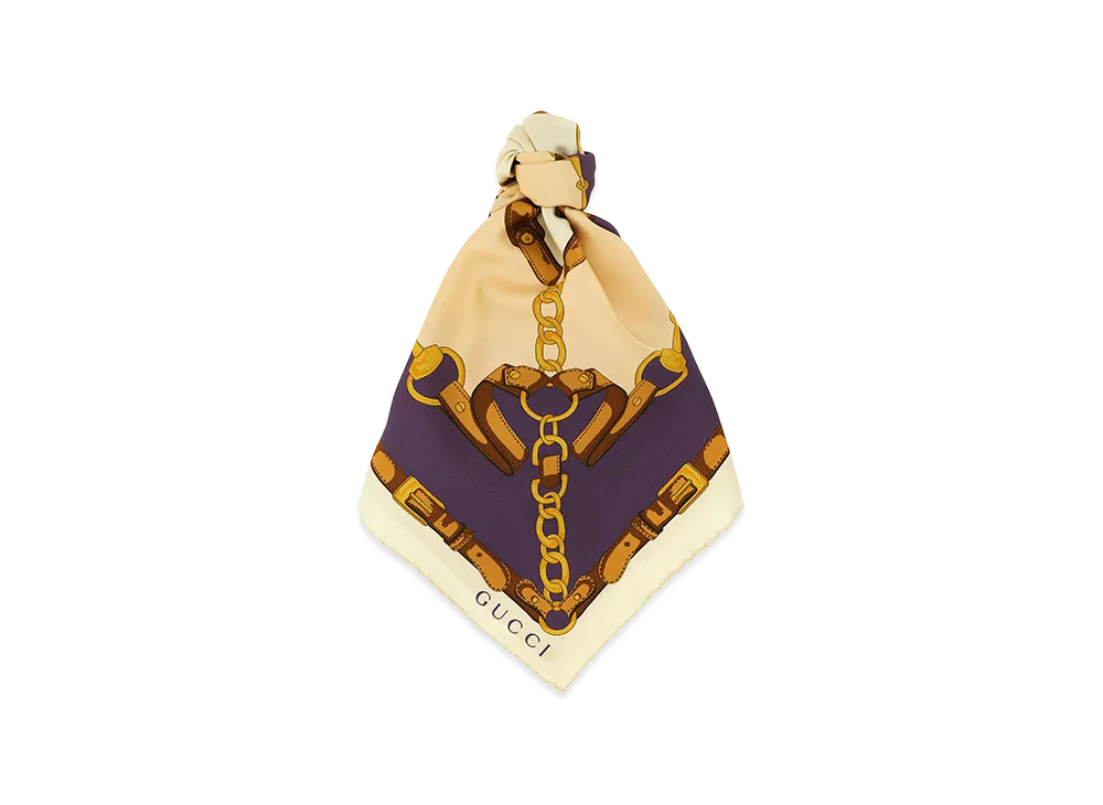 GUCCI Women's 'morsetto' Silk Yore "Beige"