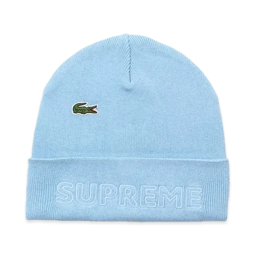 Supreme x LACOSTE Beanie "Blue"