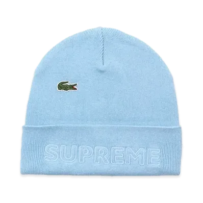 Supreme x LACOSTE Beanie "Blue"