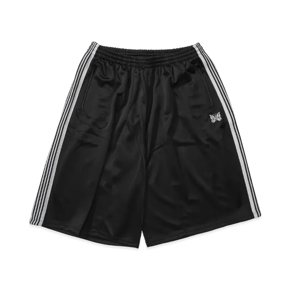 NEEDLES x STUDIOUS H.D Track Short Pant - Poly Smooth "Black"