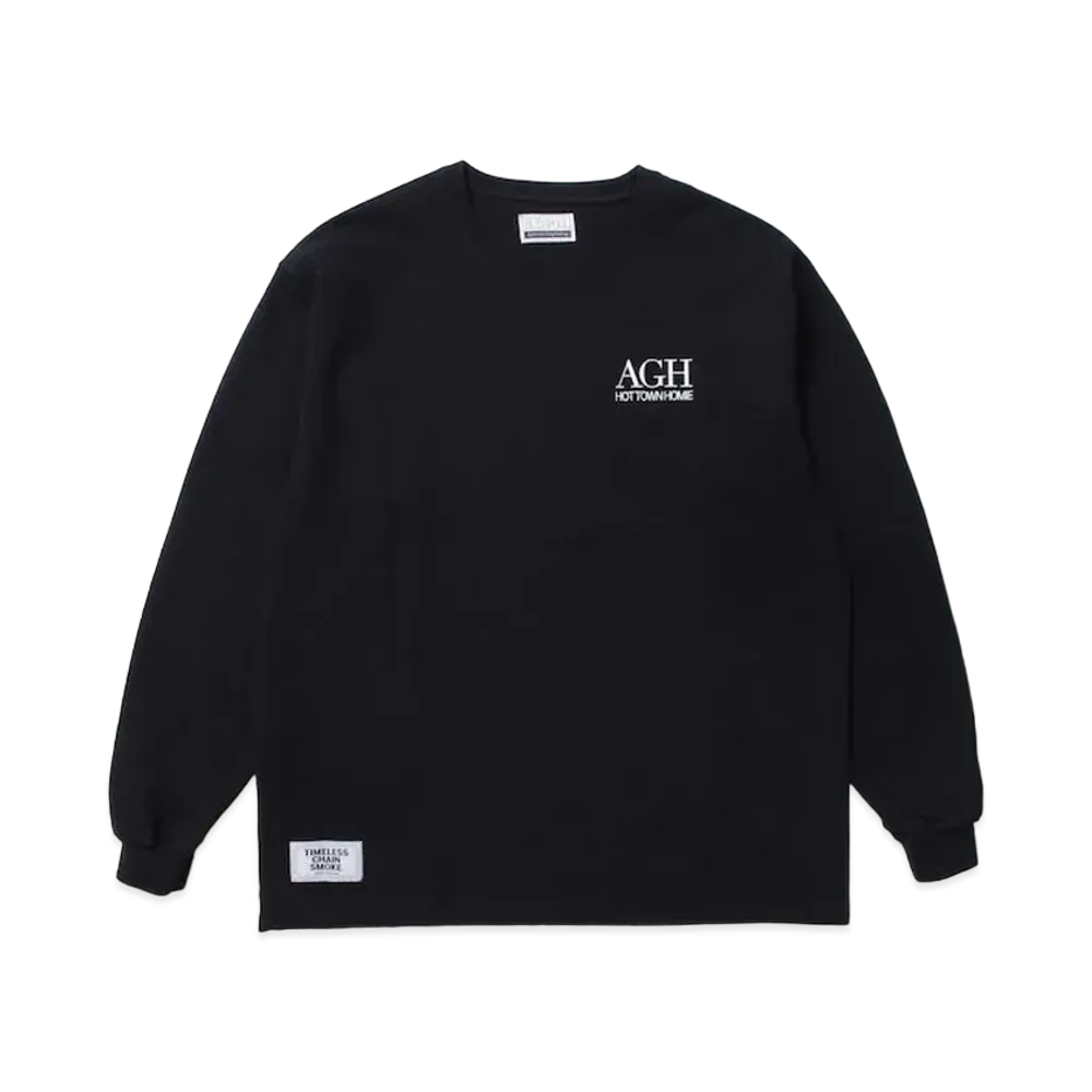 APHRODITEGANG AGH Hottownhomie One Point Embroidery L/S Tee "Black"