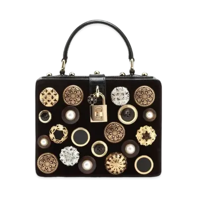 Dolce&Gabbana Dolce Box Bag Velvet Embroidery "Multicolor"